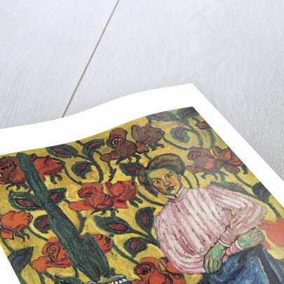 Portrait of Varvara Petrovna Vinogradova, 1909 by Ilya Ivanovich Mashkov