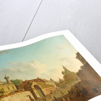 View from the Lubyanka Square to the Vladimir Gate in Moscow by Fyodor Alexeyev