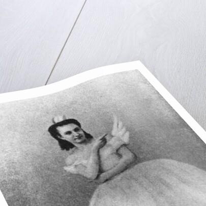 Anna Sobechshanskaya as Odette in Julius Reisinger's original production of Swan Lake by Russian Photographer