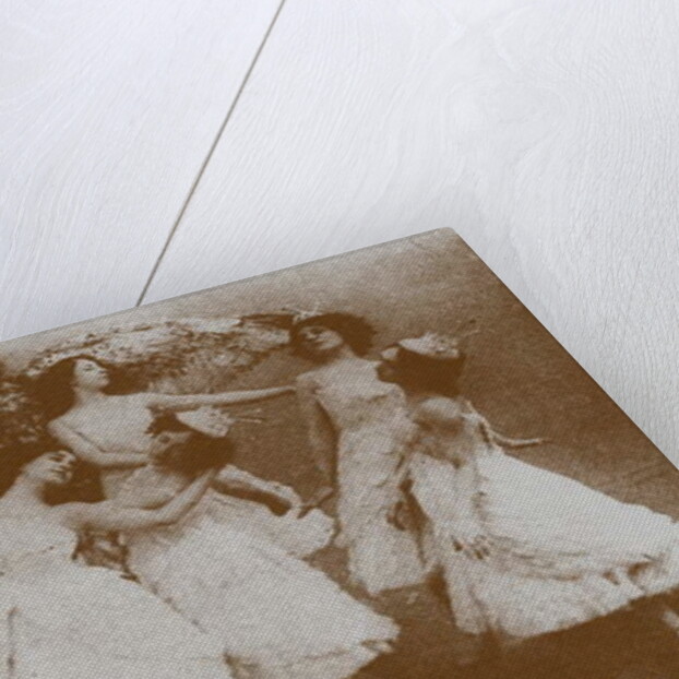 Olga Preobrajenskaya as Odette with Swans, 1895 by Russian Photographer