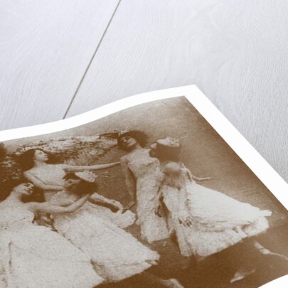 Olga Preobrajenskaya as Odette with Swans, 1895 by Russian Photographer