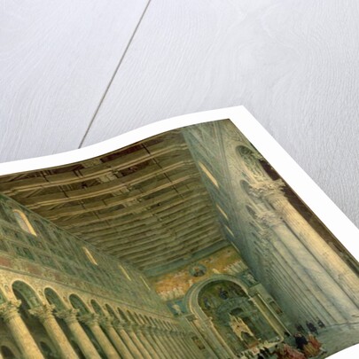 Interior of the Church of San Paolo Fuori le Mura, Rome, 1750 by Giovanni Paolo Pannini or Panini