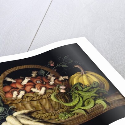 Basket of mushrooms, 1997 by Amelia Kleiser