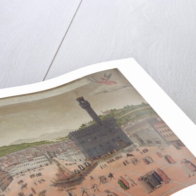 Savonarola Being Burnt at the Stake, Piazza della Signoria, Florence by Italian School