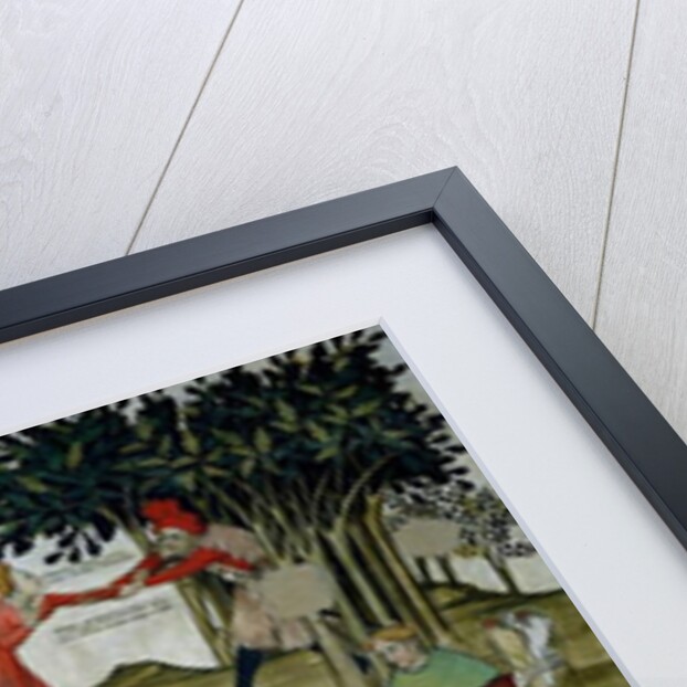 The Fountain of Life, detail depicting the return to the fountain, 1418-30 by Giacomo Jaquerio