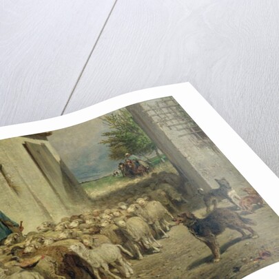 Return to the Sheepfold, 1860 by Albert Heinrich Brendel