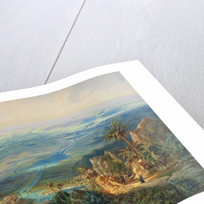 The Suez Canal, 1864 by Albert Rieger