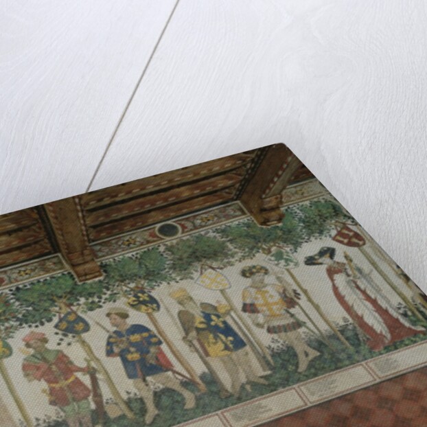 Detail of The Nine Worthies and the Nine Worthy Women, 1418-30 by Giacomo Jaquerio