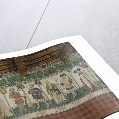 Detail of The Nine Worthies and the Nine Worthy Women, 1418-30 by Giacomo Jaquerio