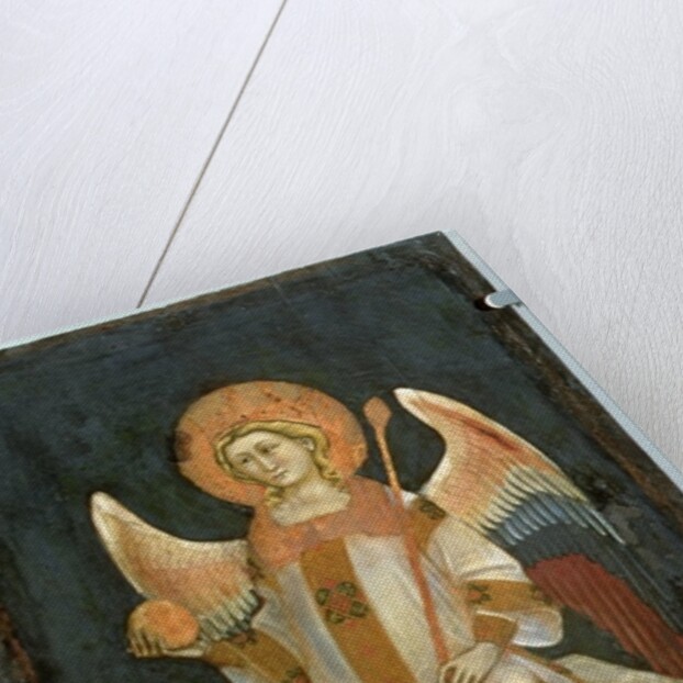 Angel Seated on a Throne, the Orb in one hand, the Sceptre in the other, c.1348-54 by Ridolfo di Arpo Guariento