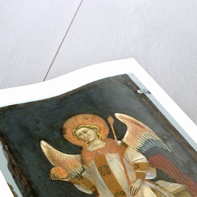 Angel Seated on a Throne, the Orb in one hand, the Sceptre in the other, c.1348-54 by Ridolfo di Arpo Guariento