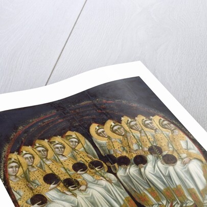 Seated Angels with Orbs in their Hands, c.1348-54 by Ridolfo di Arpo Guariento