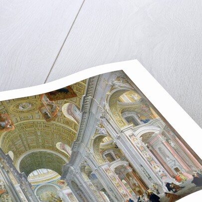 Interior of St. Peter's, Rome, c.1754 by Giovanni Paolo Pannini or Panini