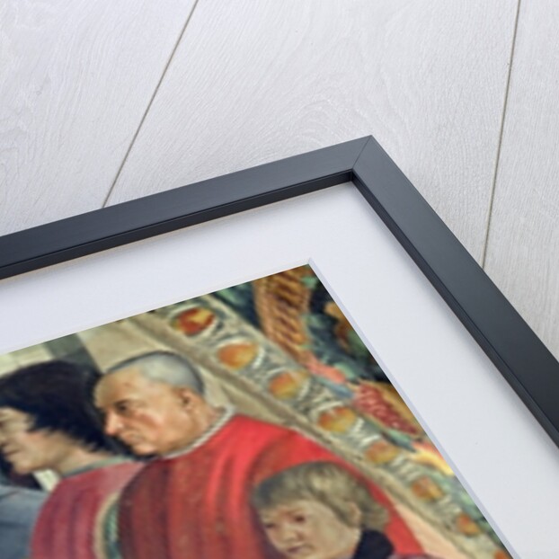 Detail of St. Francis receiving the Rule of the Order from Pope Honorius by Domenico Ghirlandaio