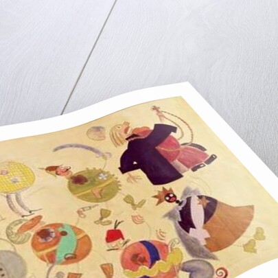 Costume designs for 'Misteriya-Buff', 1919 by Vladimir Mayakovsky