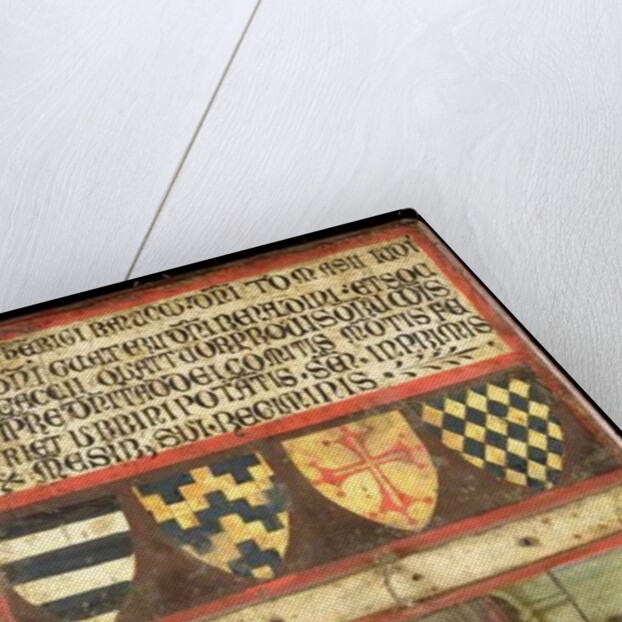 Scene of Justice with Four Coats of Arms, 1273 by Italian School