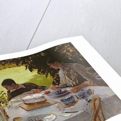 Breakfast in the Garden, 1883 by Giuseppe or Joseph de Nittis