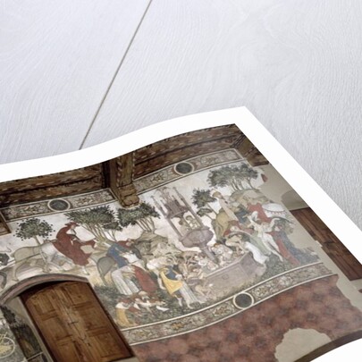 The Fountain of Life, detail of the journey to the fountain, 1418-30 by Giacomo Jaquerio