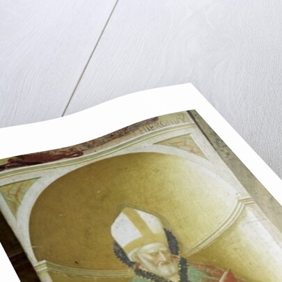 St. Ambrose of Milan from the intrados of the apse by Tommaso Masolino da Panicale