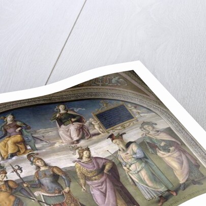 Lunette of Fortune and Temperance by Pietro Perugino