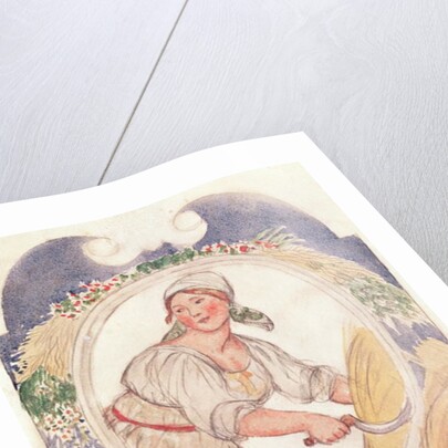 The Reaper, study for the decoration of the Ruzheinaya Square in Petrograd, 1918 by Boris Mikhailovich Kustodiev