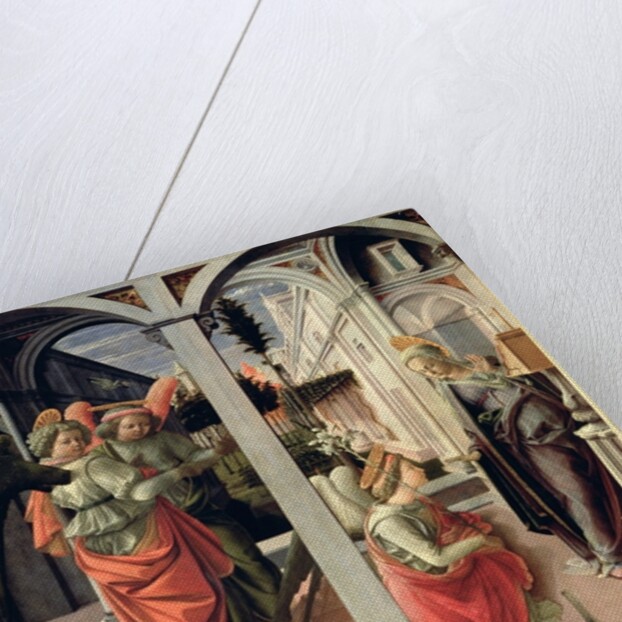 The Annunciation with Three Angels, 1440 by Fra Filippo Lippi