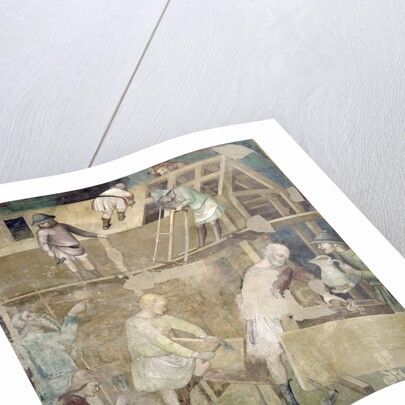 Noah Building the Ark, 1356-67 by also Manfredi de Battilori Bartolo di Fredi