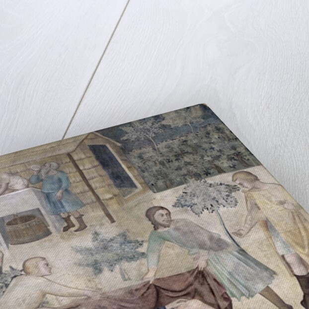 The Drunkenness of Noah, 1356-67 by also Manfredi de Battilori Bartolo di Fredi