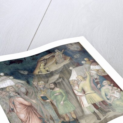 Moses on Mount Sinai, 1356-67 by also Manfredi de Battilori Bartolo di Fredi