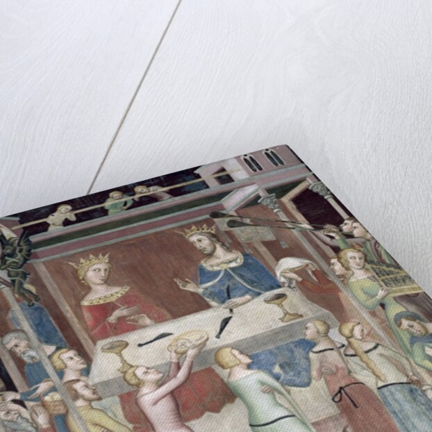 Satan Asking God to Tempt Job, 1356-67 by also Manfredi de Battilori Bartolo di Fredi