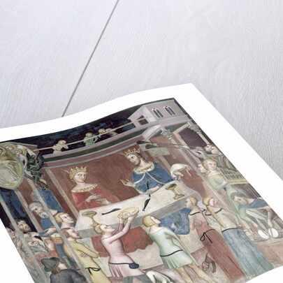 Satan Asking God to Tempt Job, 1356-67 by also Manfredi de Battilori Bartolo di Fredi