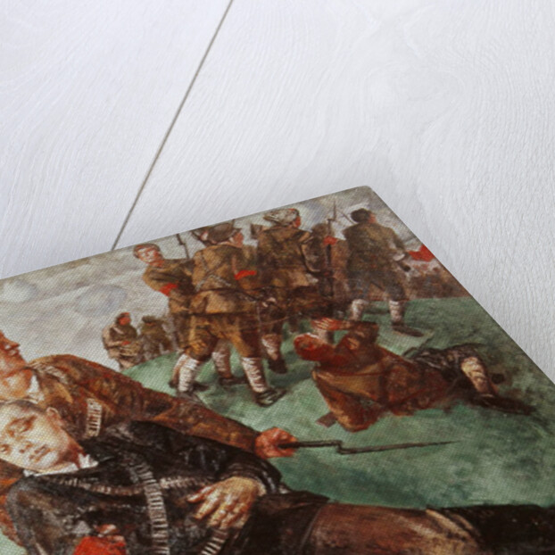 Death of a People's Commissioner, 1927 by Kuzma Sergeevich Petrov-Vodkin