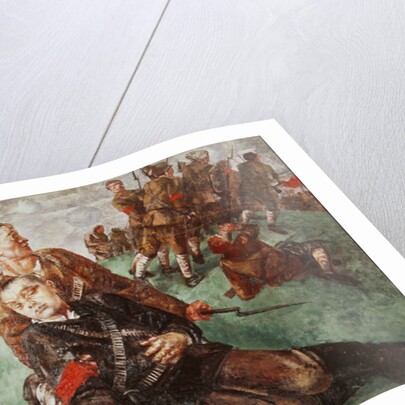 Death of a People's Commissioner, 1927 by Kuzma Sergeevich Petrov-Vodkin