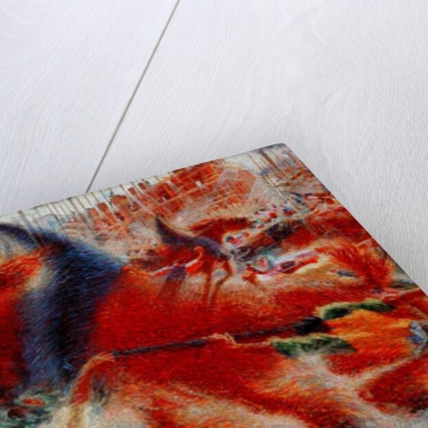 The city rises, 1910 by Umberto Boccioni