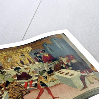 The Story of Alatiel Tavoli: detail of the banquet by Master of the Jarves Chest