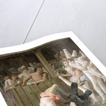 Pulcinella with Acrobats, c.1793 by Giandomenico Tiepolo