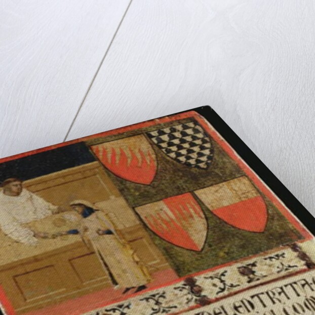 Tax Collector with Taxpayer, 1340 by Ambrogio Lorenzetti