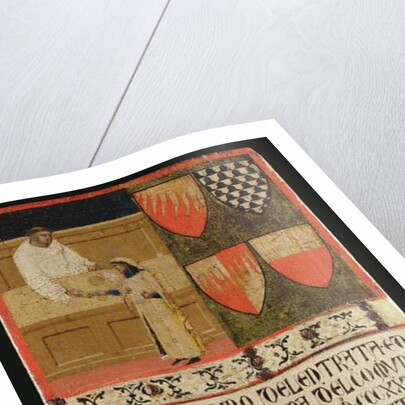 Tax Collector with Taxpayer, 1340 by Ambrogio Lorenzetti