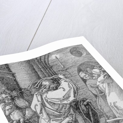 Christ expelling the moneychangers from the temple by Albrecht Dürer or Duerer