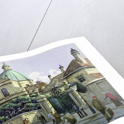 Below the Belvedere Palace in Vienna by Richard Pokorny