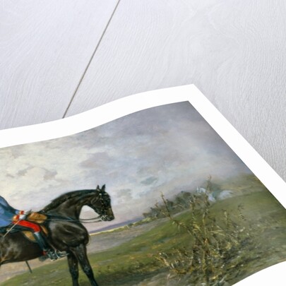 Emperor Franz Joseph I on his Austrian horse, 1898 by Julius von Blaas