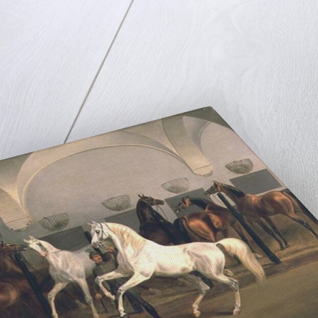 The Stables at Babolna, 1849 by Otto Stotz