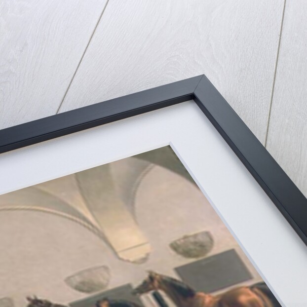 The Stables at Babolna, 1849 by Otto Stotz