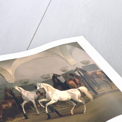 The Stables at Babolna, 1849 by Otto Stotz