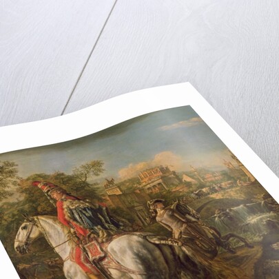 A Hussar on horseback, 1773 by Bernardo Bellotto