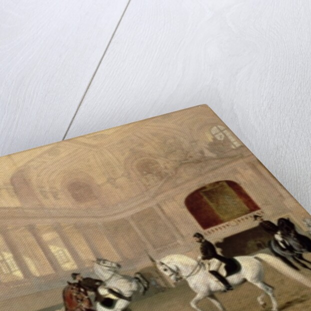 Morning Exercise in the Hofreitschule, Josephsplatz, 1890 by Julius von Blaas