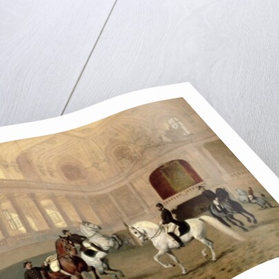 Morning Exercise in the Hofreitschule, Josephsplatz, 1890 by Julius von Blaas