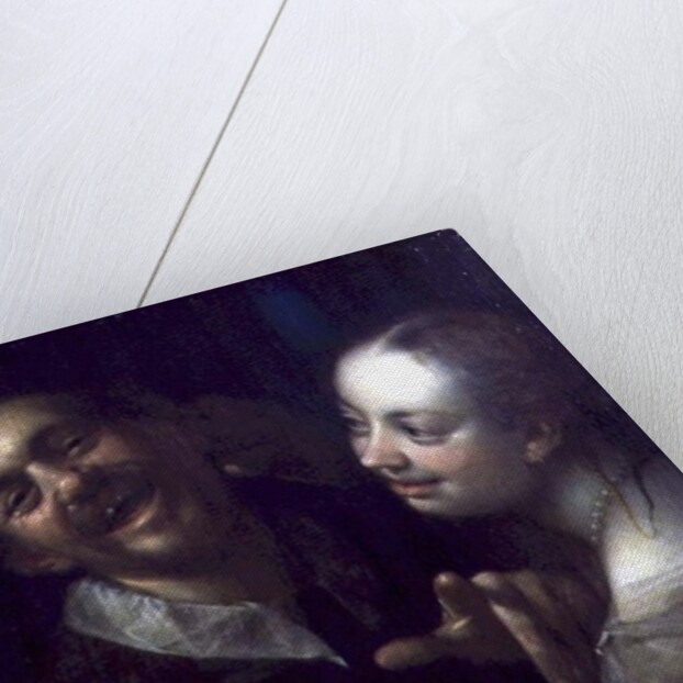 A Laughing Couple, self portrait of the artist with his wife, 1596 by Johann or Hans von Aachen