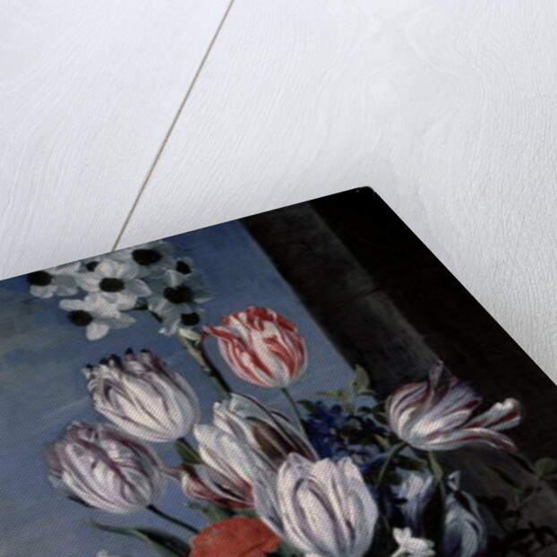 Flowers in a Crystal Vase, 1652 by Jan van den Hecke