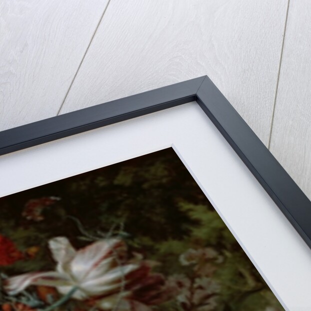 Bouquet of Flowers in a Landscape by Jan van Huysum